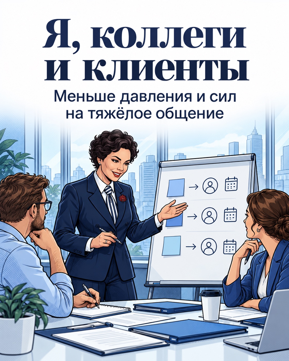 Я, коллеги и клиенты. Меньше давления и сил на тяжёлое общение Я, коллеги и клиенты. Меньше давления и сил на тяжёлое общение